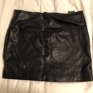 Leather Mini Skirt by DIVIDED H&M